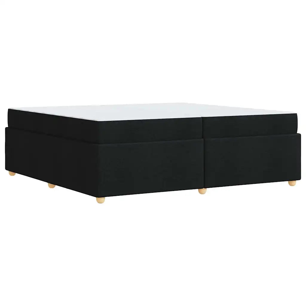 Struttura del letto con materasso Nero 200 x 200 cm Tessuto