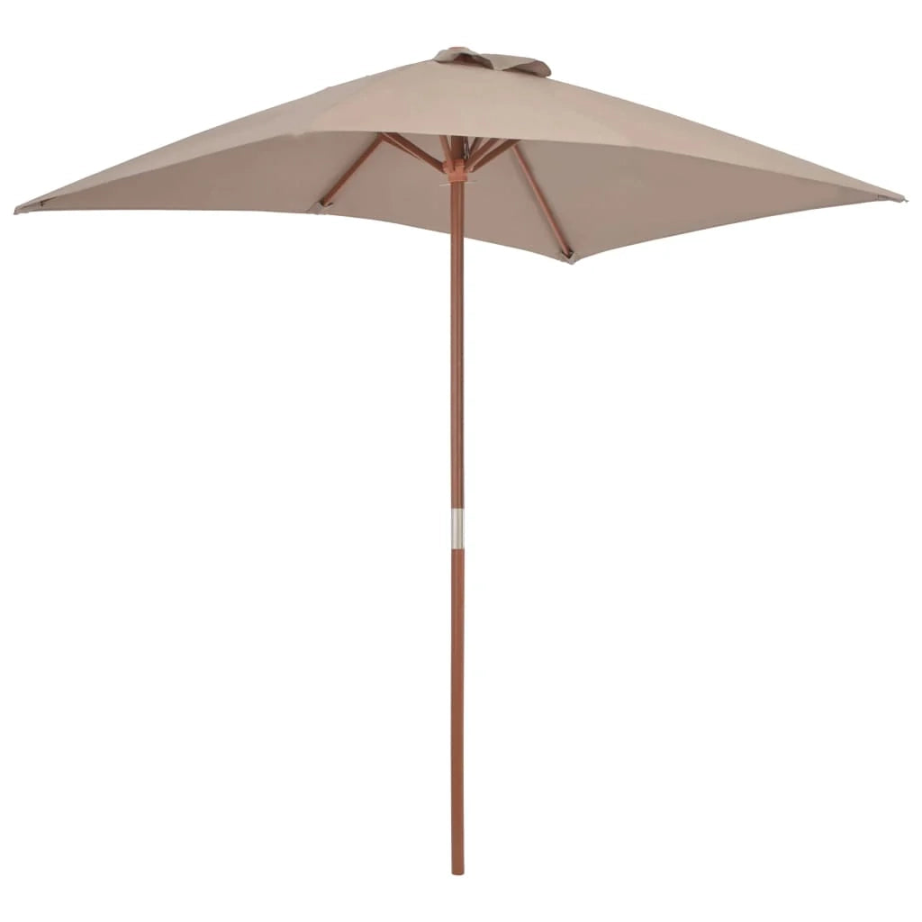 Ombrellone con palo in legno 150 x 200 cm tortora 02_0008112