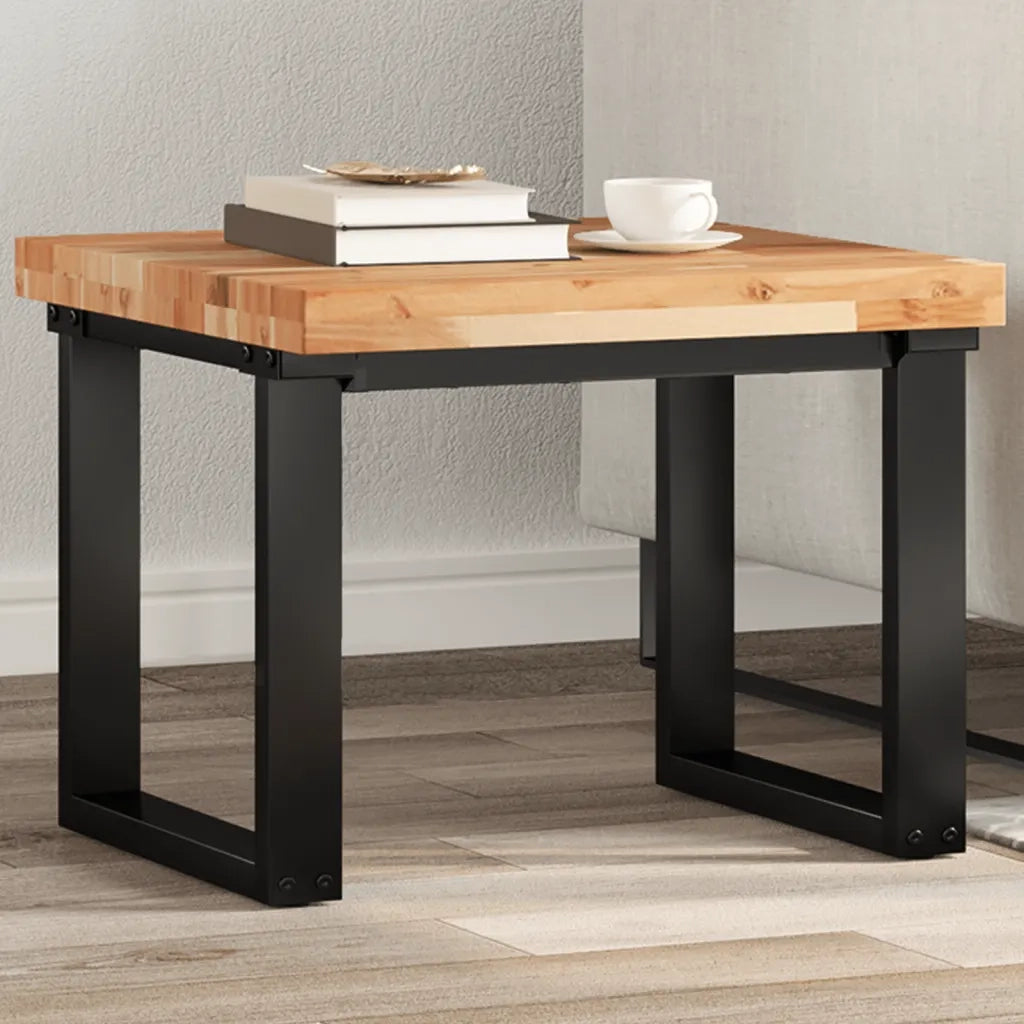 Piano Tavolo | Superficie Tavolo | Piano Scrivania Quadrato 50x50x4 cm in Legno Massello di Acacia