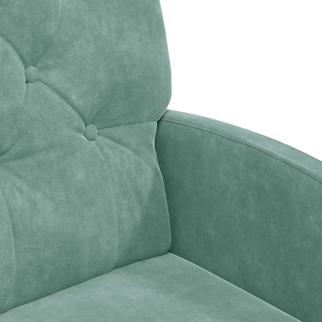 Sedie da Pranzo con Ruote 2 pcs verde mare 58 x 67 x 97 cm