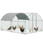 Recinto per polli 10,64 m2 ¨C zephmum ¨C 2,8x3,8x1,97 m grigio