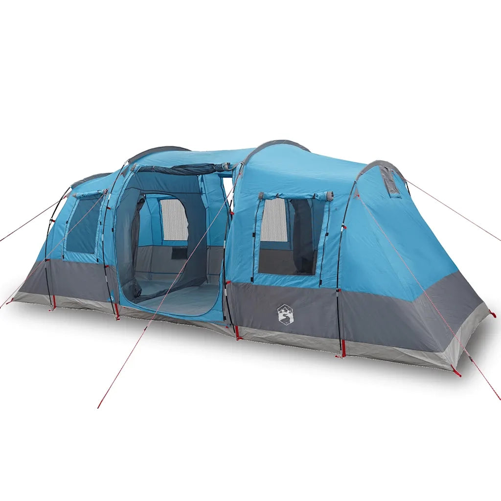 Tenda da Campeggio a Tunnel per 4 Persone Blu Impermeabile 4009411