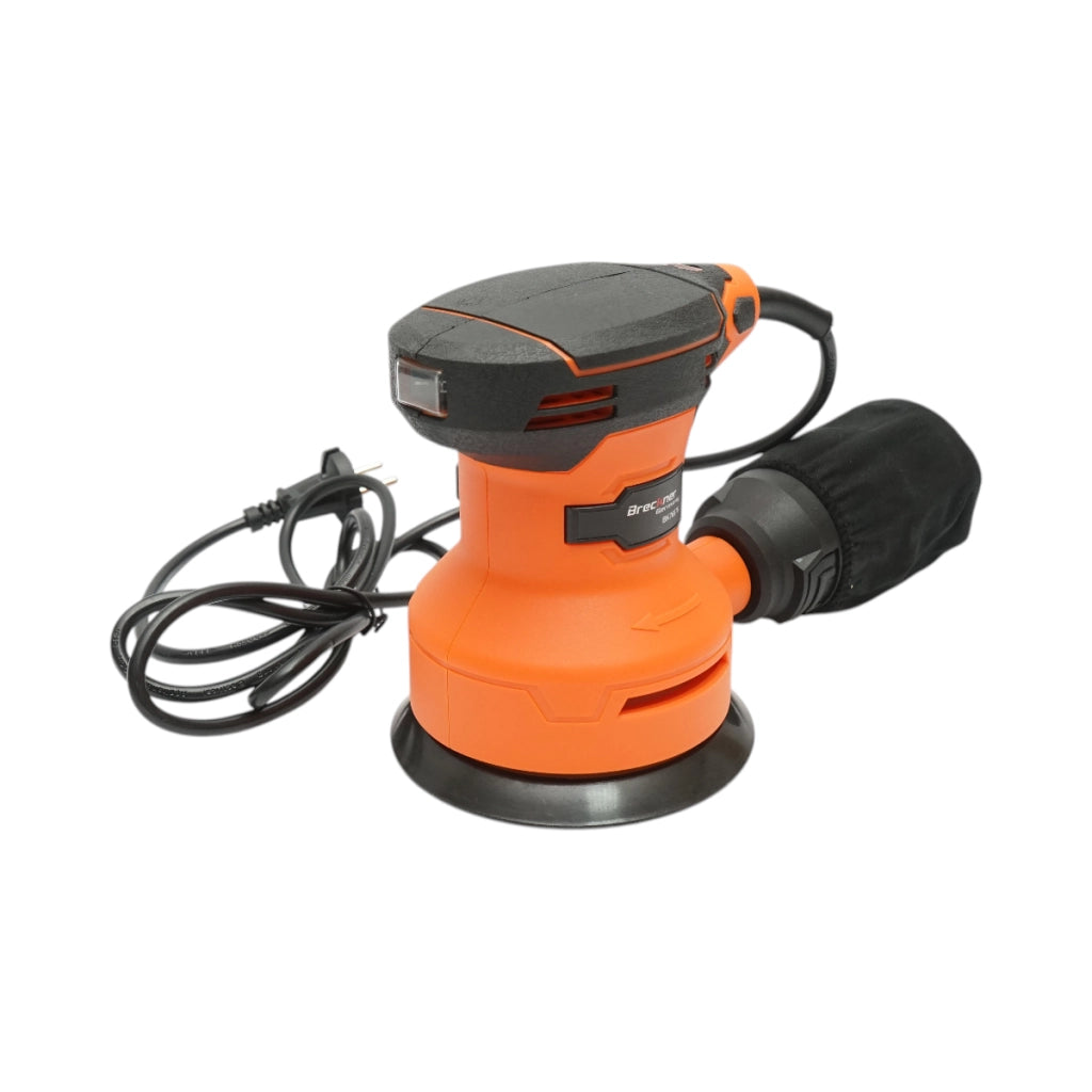 Levigatrice orbitale eccentrica da 125 mm, 350 W, 220 V con sistema di aspirazione, velocità 12000 giri/min Breckner Germany