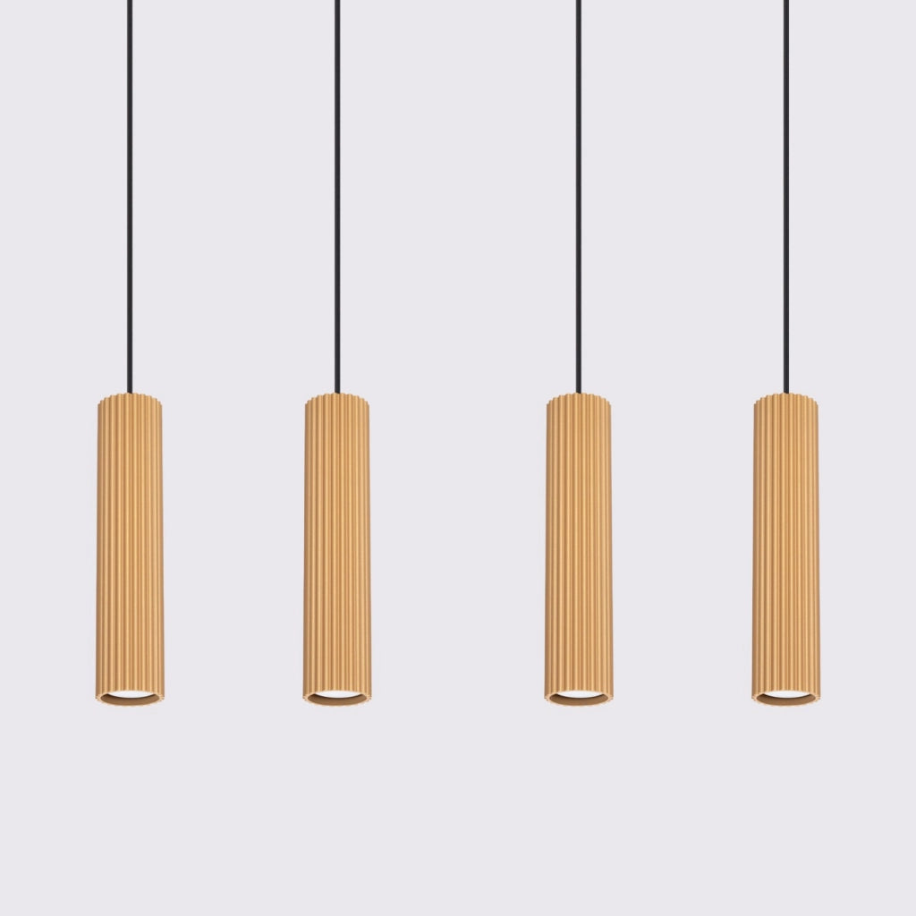 Lampada a sospensione KARBON 4L oro