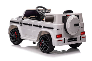 Macchina Elettrica per Bambini 12V con Licenza Mercedes AMG G 63 Bianca
