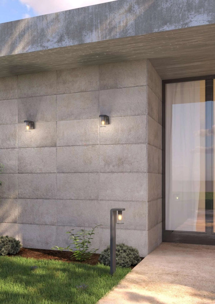 LUGANO APPLIQUE 1 LUCE ATTACCO E27 GRIGIO ANTRACITE IP54