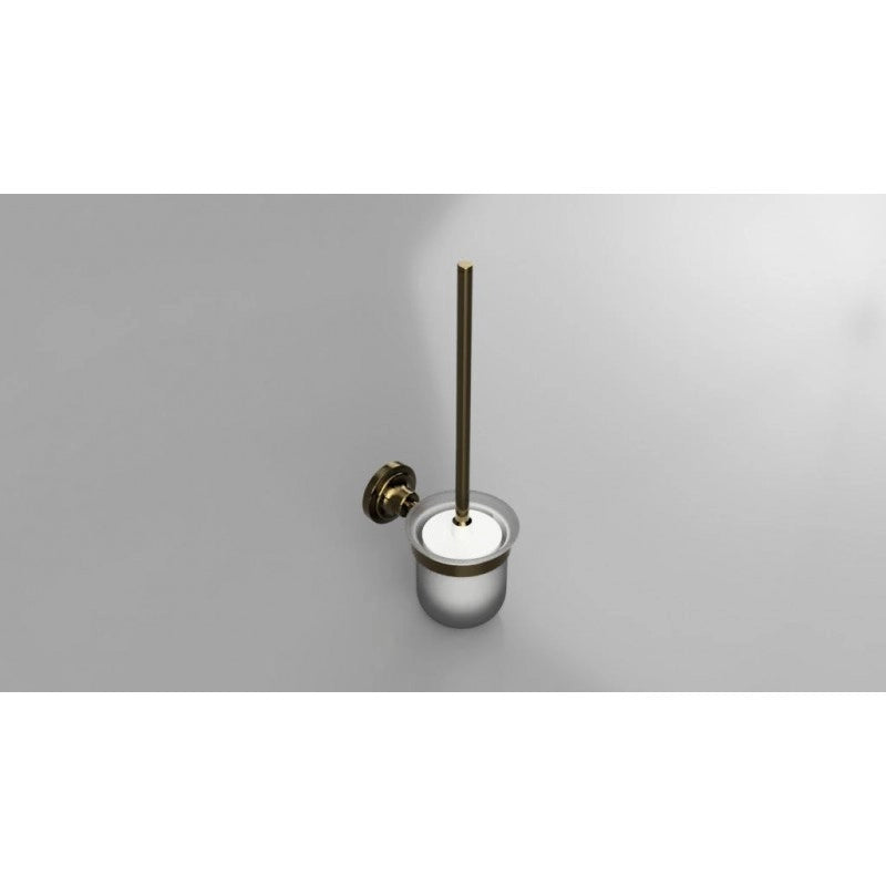 Scopino da parete RETRO in ottone, tazza in vetro 11x36x15 cm
