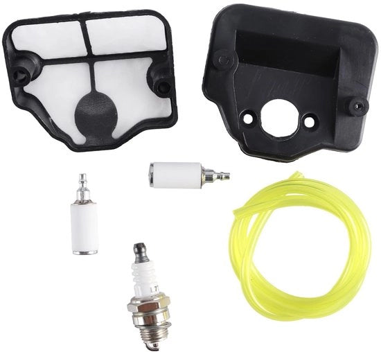 Filtro per aria - filtro per combustibile - filtro per olio - tubo - in plastica, adatto per sega a catena a benzina 36/41/136/136LE/137/137E/141/141LE/142/142E