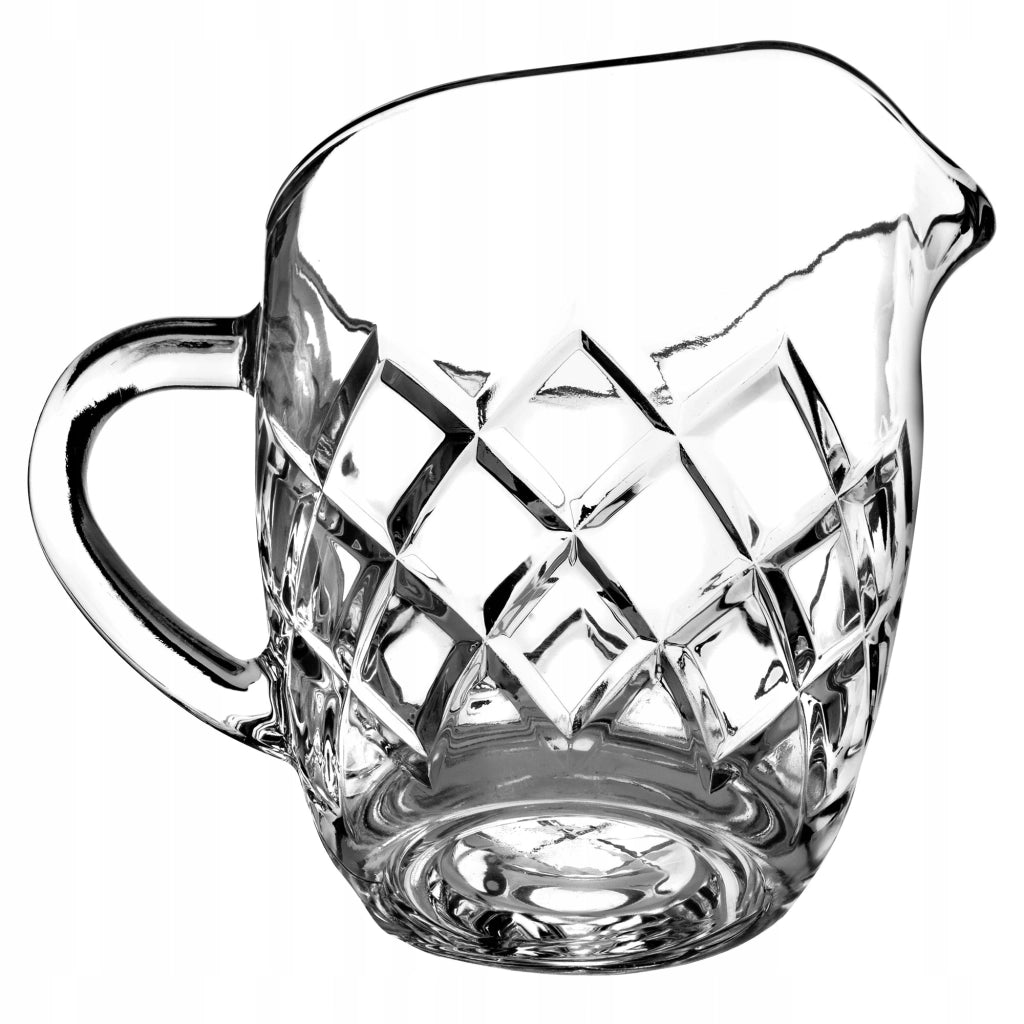 Brocca in vetro KADAX per latte, 200 ml, per bevande acquatiche.