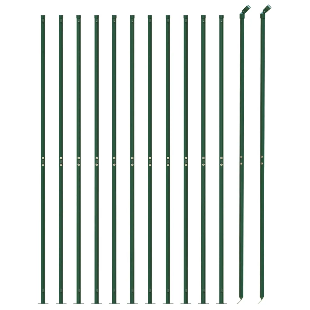 Recinzione Metallica con Flangia Verde 1,1x25 m 154186