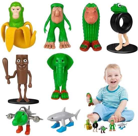 Figurine di Azione 8 Pezzi - Qualità Premium - Figurine Umore - Articoli Mobili - Duratura - Decorazione Creativa - Figurine da Collezionare