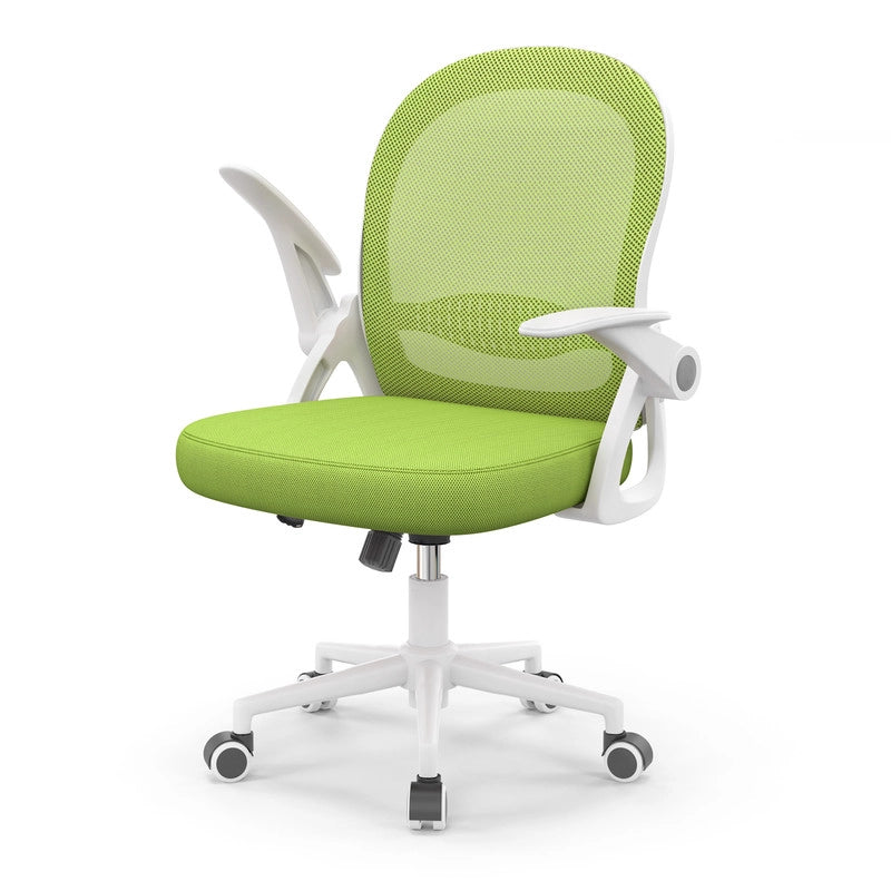 Sedia da ufficio-Sedia da ufficio in  con braccioli-Sedia ergonomica in rete traspirante-Altezza regolabile-Home Office-Verde