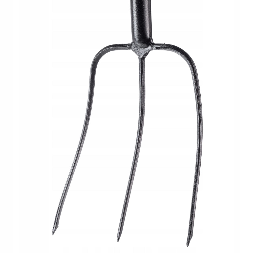 Forca da giardino KADAX a 3 punte in metallo, ergonomica, per fieno e compost, 132 cm