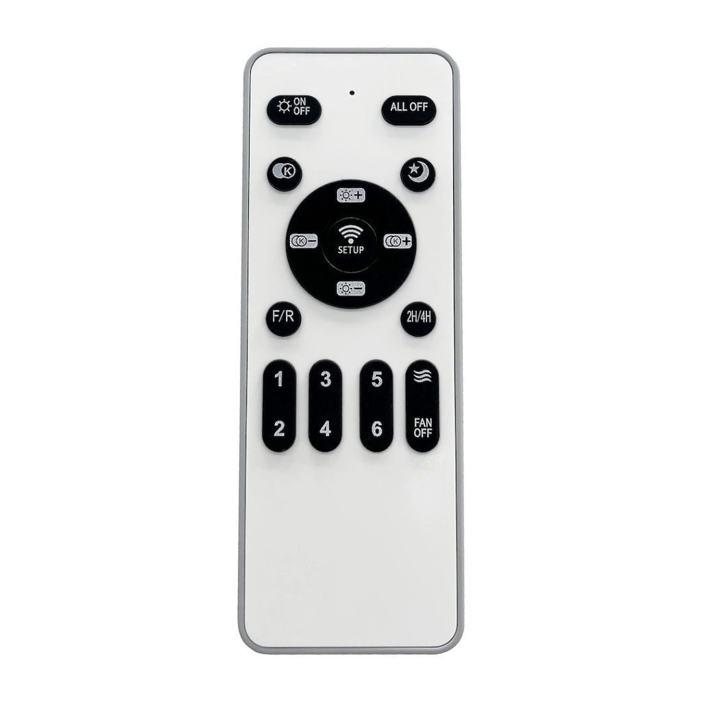 Plafoniera ventilatore Ø60 nero/bianco LED48W CCT Zephyr Milagro