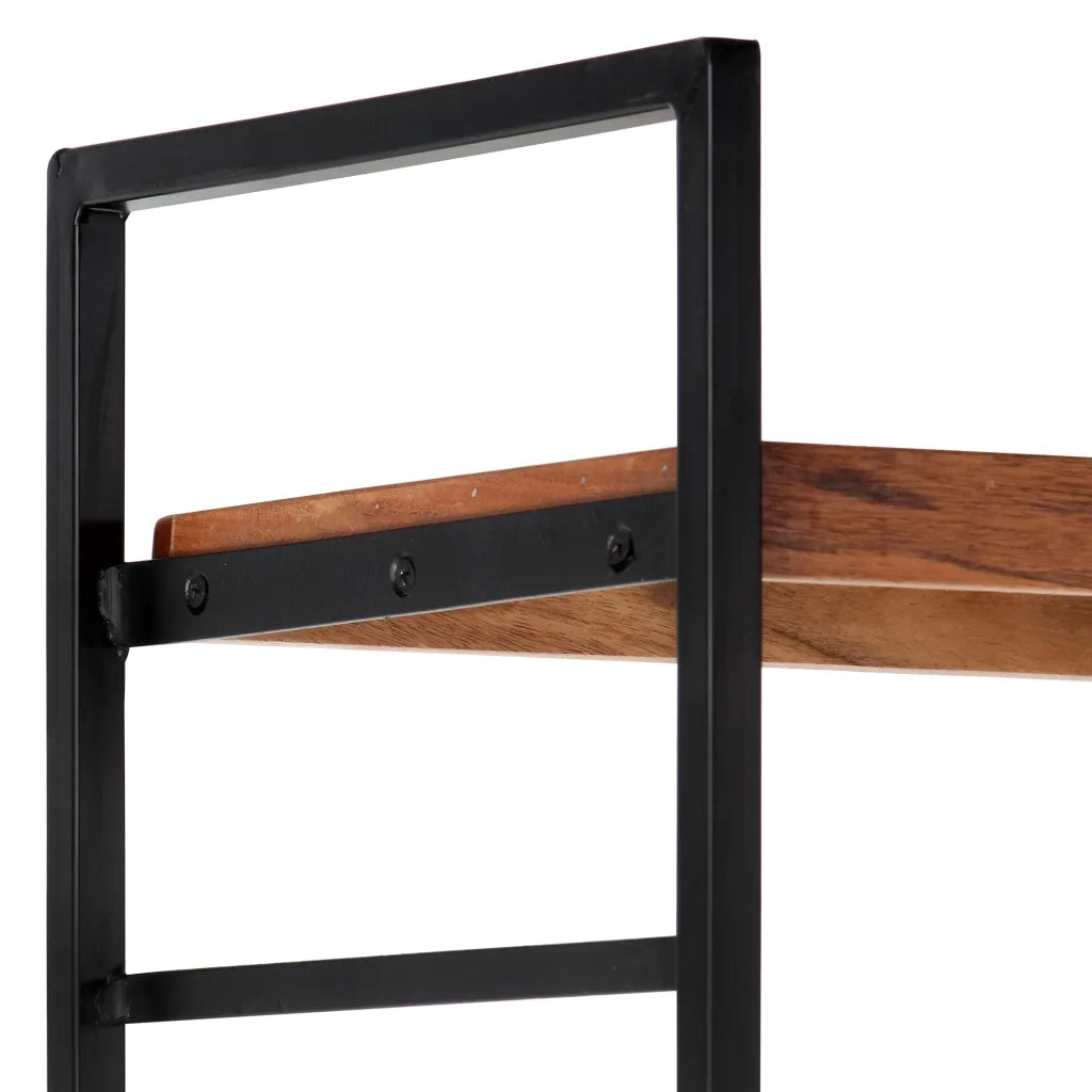 Libreria a 4 Livelli 80x30x180 cm in Legno Massello di Acacia cod mxl 24054