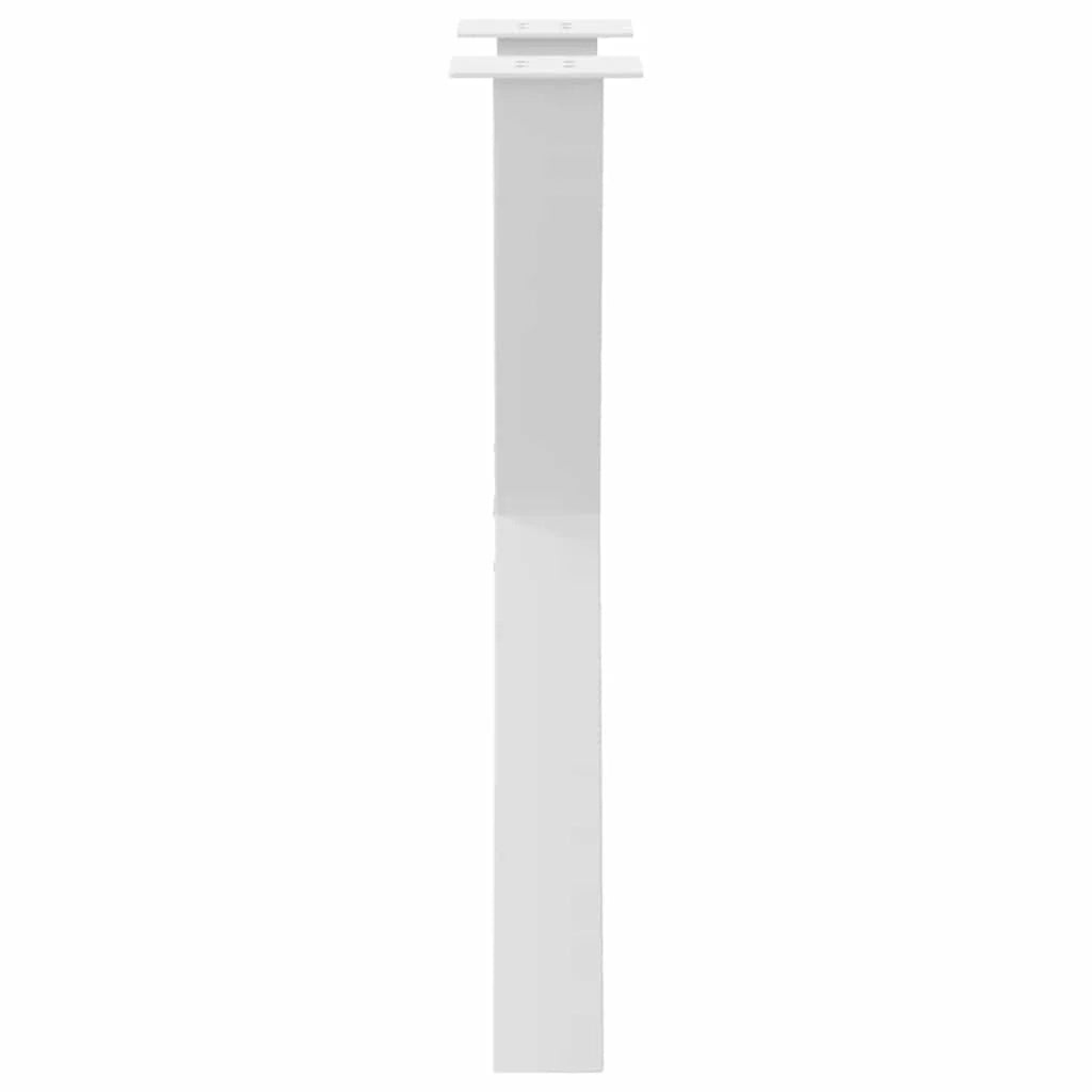 Set di 2 gambe regolabili per tavolo da pranzo a forma di X 50 x 72 cm per superfici stabili design moderno acciaio bianco 02_0057241