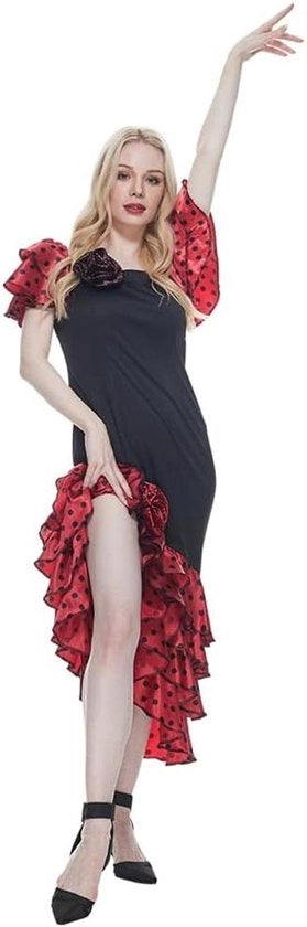 Abito Flamenco per donne adulte e donne - Costume da ballo spagnolo con rilievi
