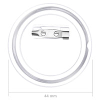 Bottoni per Badge con Spilla 100 Set in Acrilico 44 mm cod mxl 72686