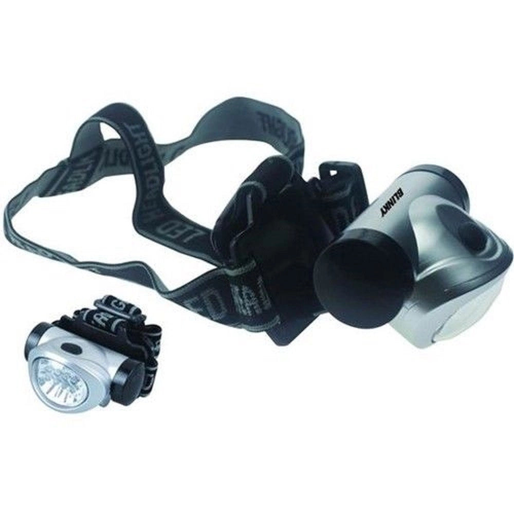 Trade Shop - Torcia Led Frontale Da Testa Luce Lampada Ricaricabile 6 Led Camping Caccia -