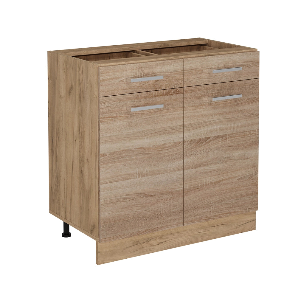 Vicco Mobiletto base per cucina Sonoma 80 cm senza piano di lavoro