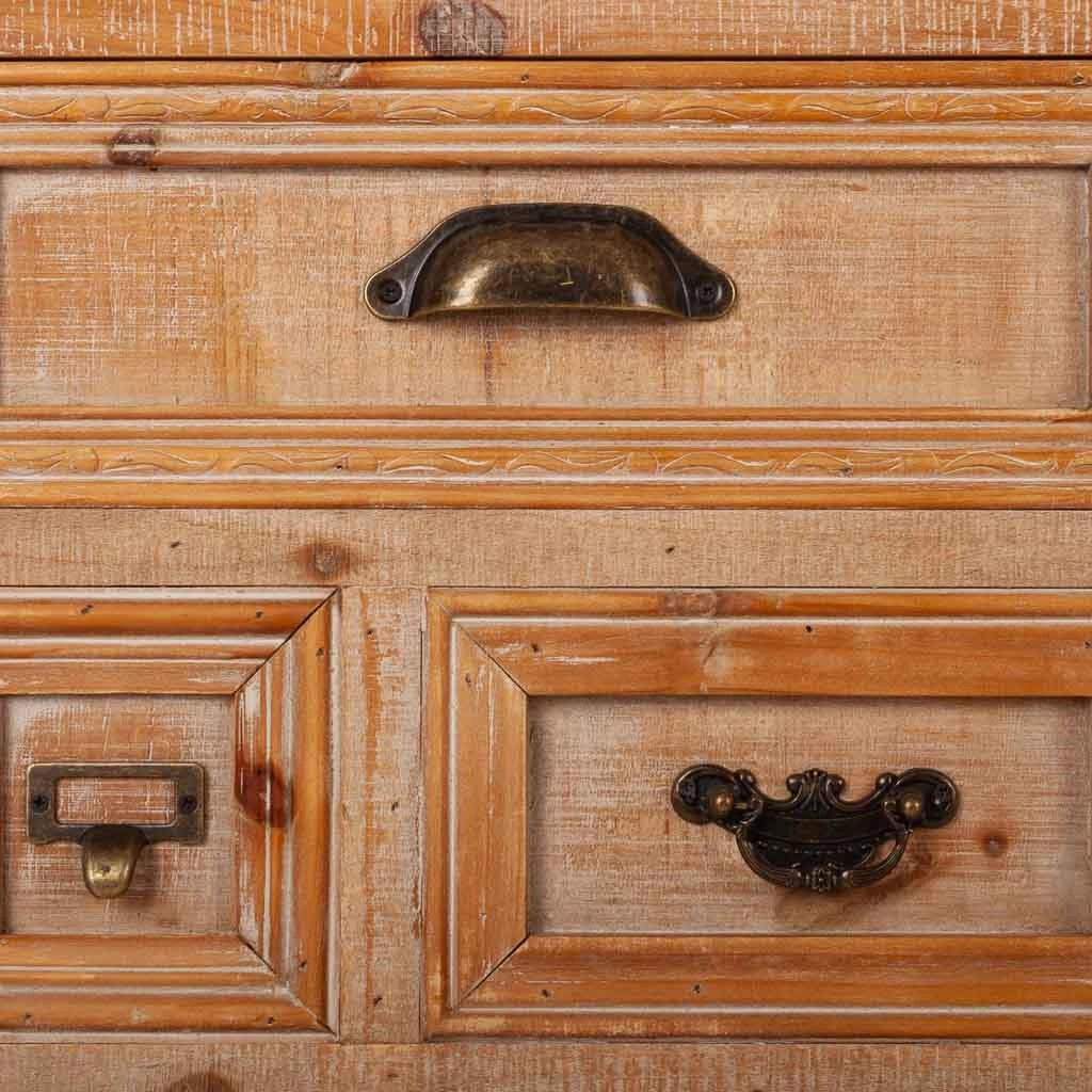 Credenza in legno con 3 cassetti e 2 porte 120x36x90h cm