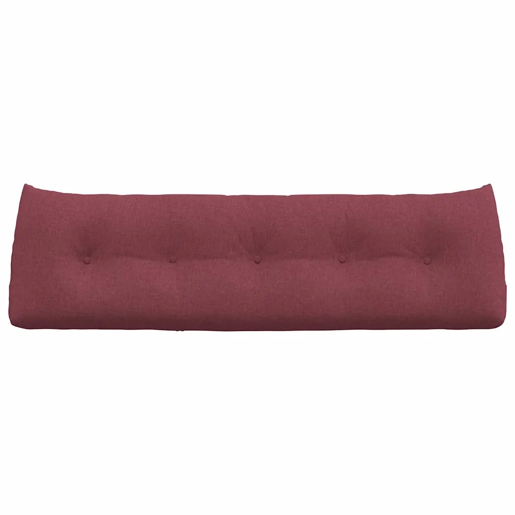 Cuscino per Schiena Rosso Vino 160 x 24 x 50 cm Tessuto