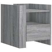 Comodino | Armadio da Notte | Mobiletto da notte Grigio Sonoma 45x50x50 cm in Truciolato