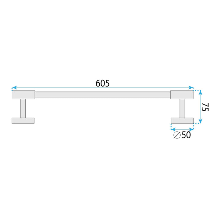 Portasciugamano Da Bagno 5701 Galo Brush Gold