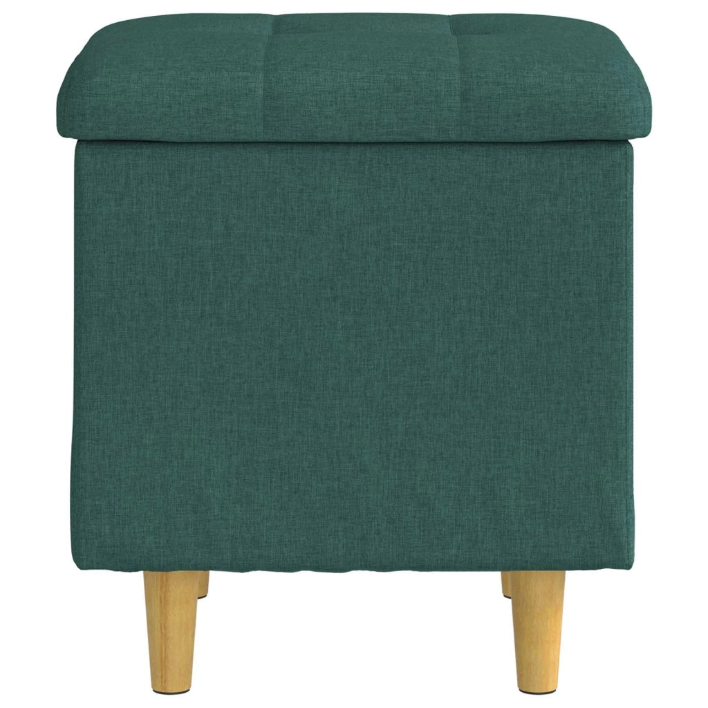 Pouf contenitore Verde Scuro 40 x 40 x 45 cm Tessuto