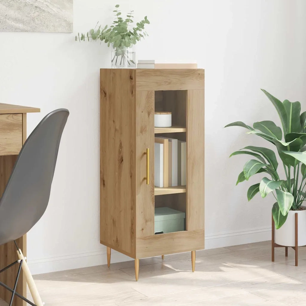 Credenza-Buffet-Armadio da cucina rovere artigianale 34 x 34,5 x 90 cm Legno multistrato 202910