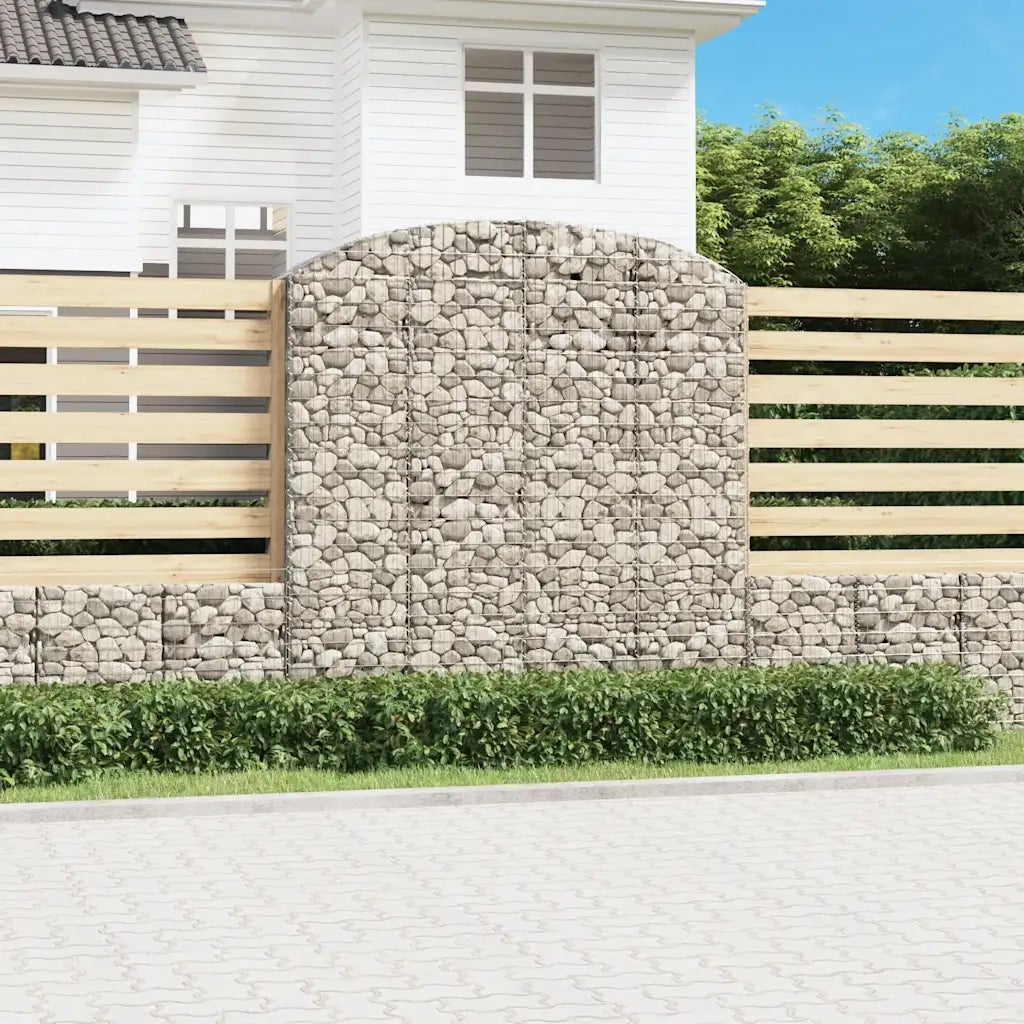Cesto Gabbione ad Arco 200x50x200/220 cm Ferro Zincato 153480