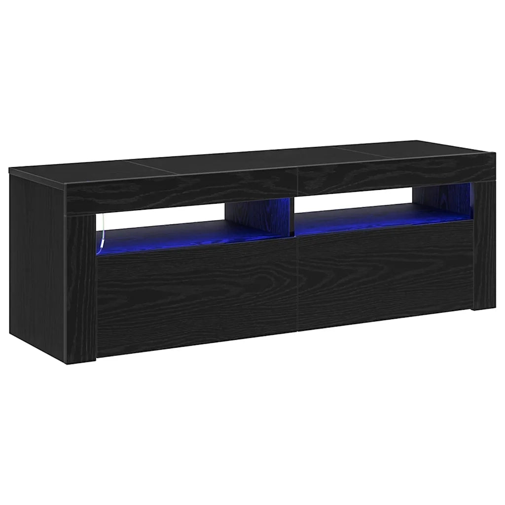 Mobile TV Rovere Nero 120 x 35 x 40 cm Legno multistrato 862559