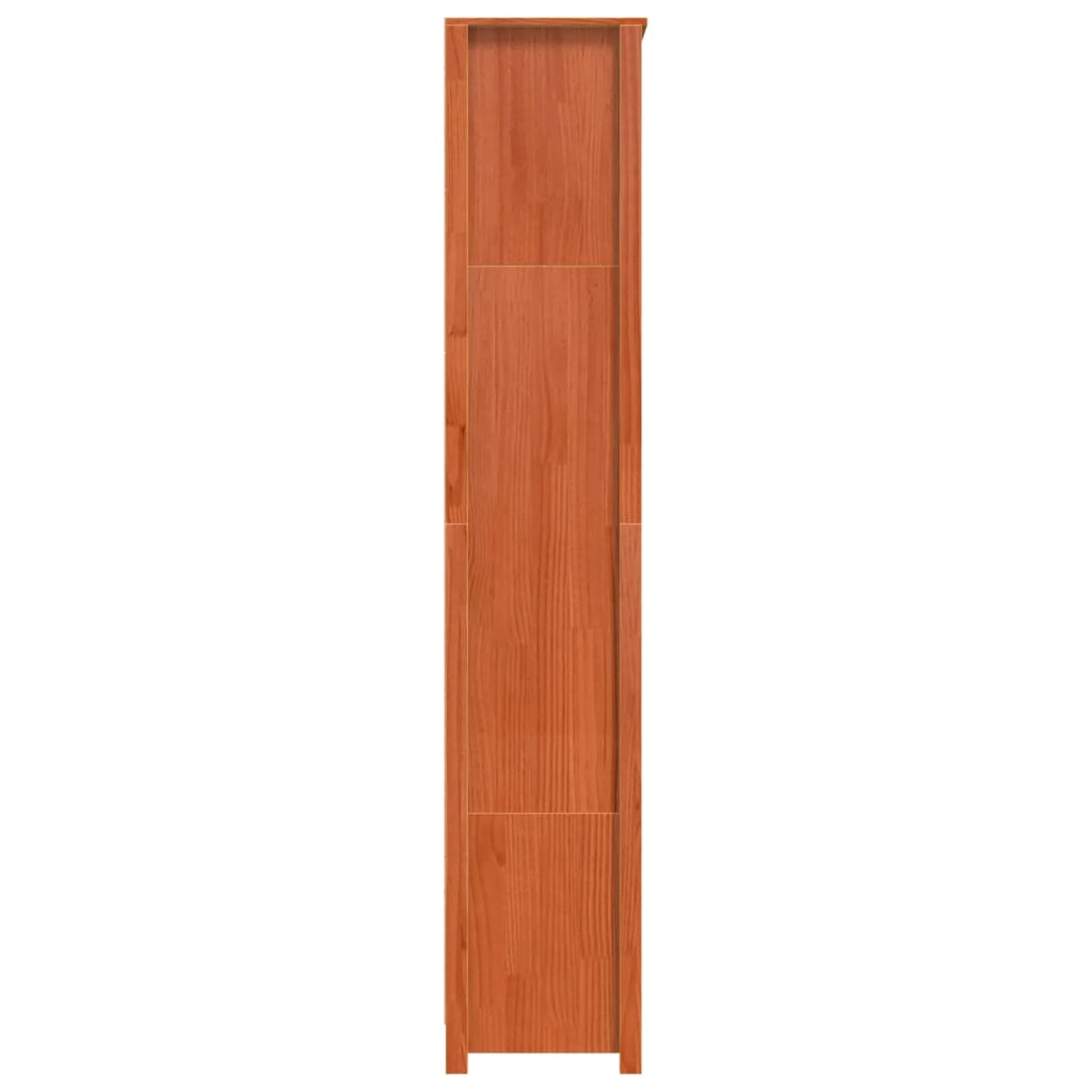 Armadio per Libri Marrone cerato 80 x 35 x 183 cm Pino massello 869976