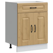 Mobile da cucina moderno con ante pratiche 60 x 46 x 81,5 cm finitura in rovere ingegnerizzato realizzato artigianalmente 02_0049919