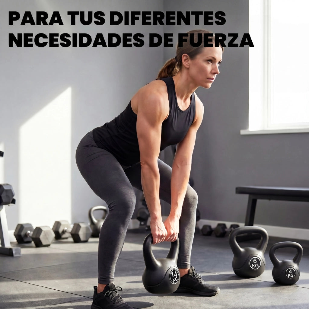 Kettlebell 14 kg ¨C zephmum ¨C Nero 26x18x32 cm