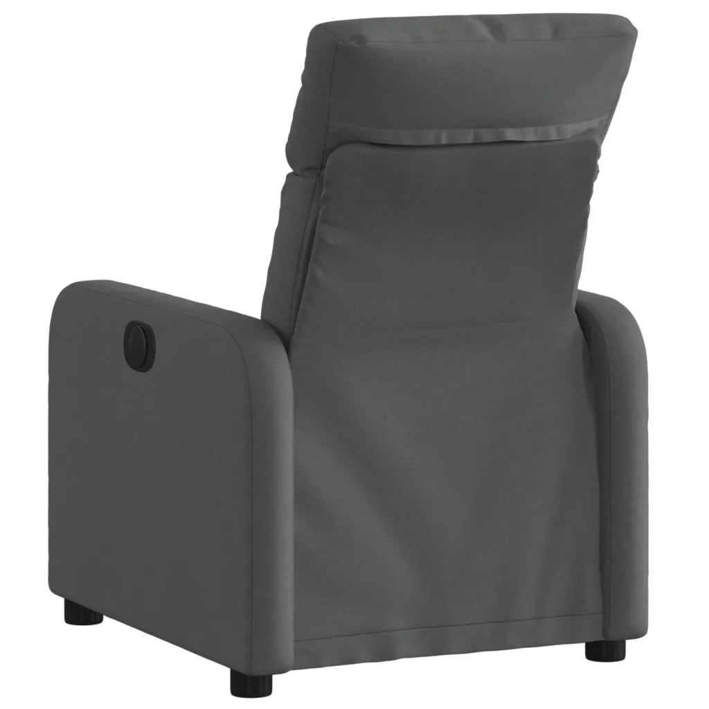 Divano Sedia-Poltrona Reclinabile in Tessuto Grigio Scuro 904648