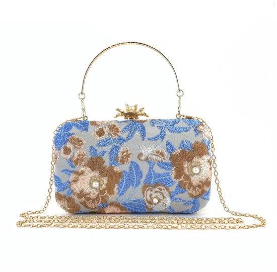 Borse a Clutch per Donna in Pizzo Vintage per Matrimonio e Festa Formale