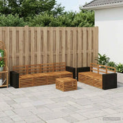 Set divani 8 pcs Legno di Acacia Massello