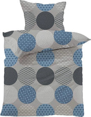 Set di lenzuola 135 x 200 + 80 x 80, 100% cotone, 2 pezzi con chiusura a zip