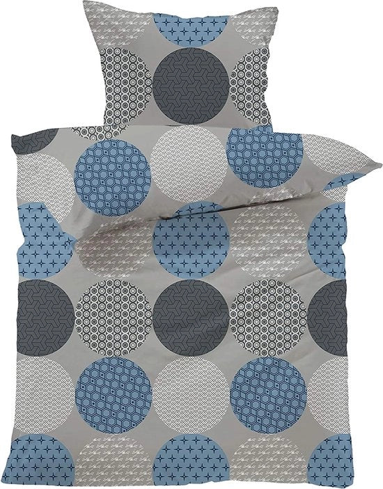 Set di lenzuola 135 x 200 + 80 x 80, 100% cotone, 2 pezzi con chiusura a zip