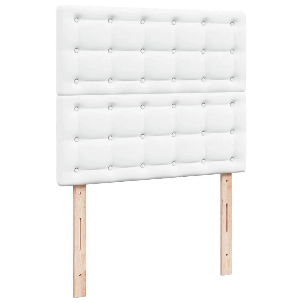 Giroletto a Molle con Materasso Bianco 120x200 cm in Similpelle