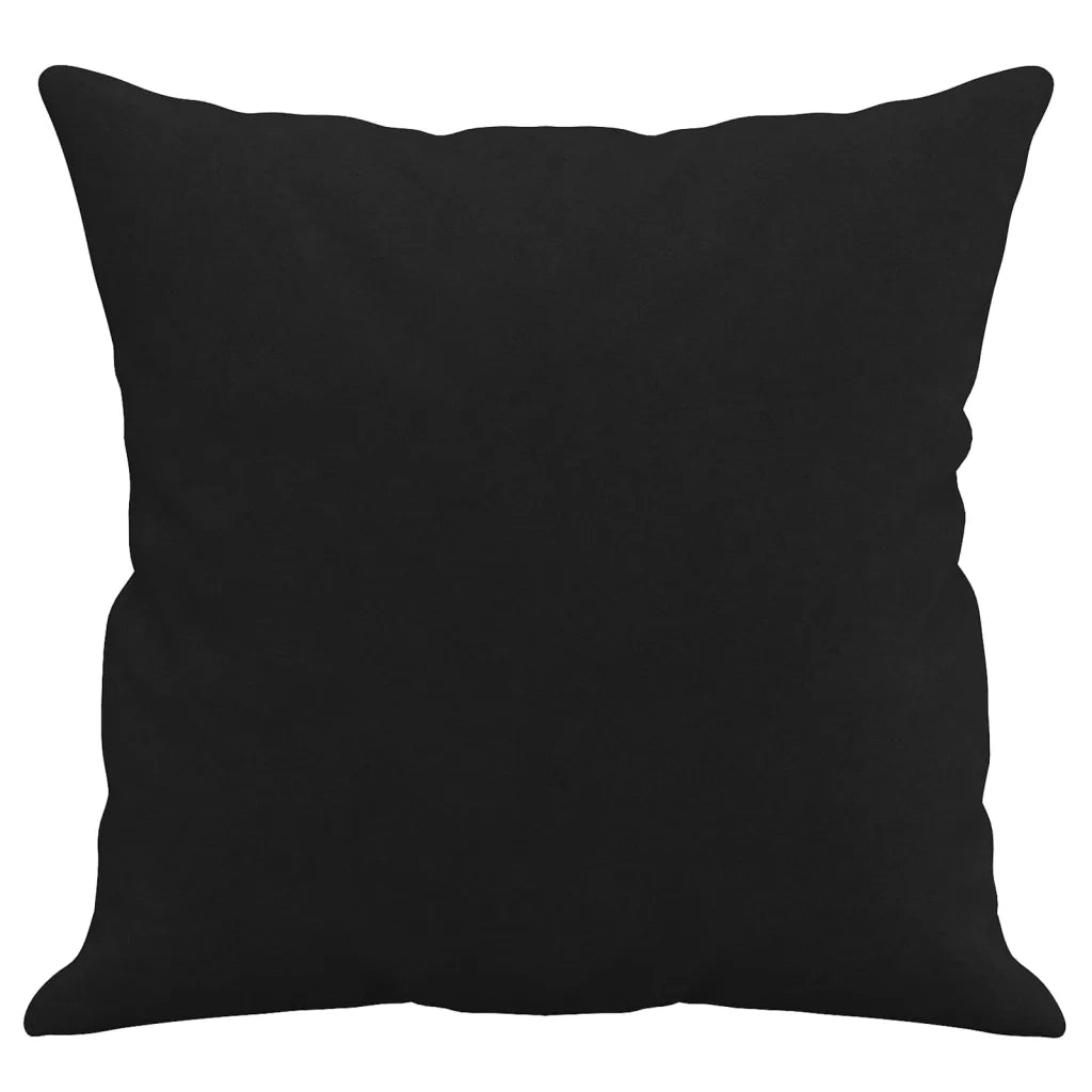 Cuscini Decorativi 2 pz Nero 40x40 cm in Tessuto Microfibra 349498