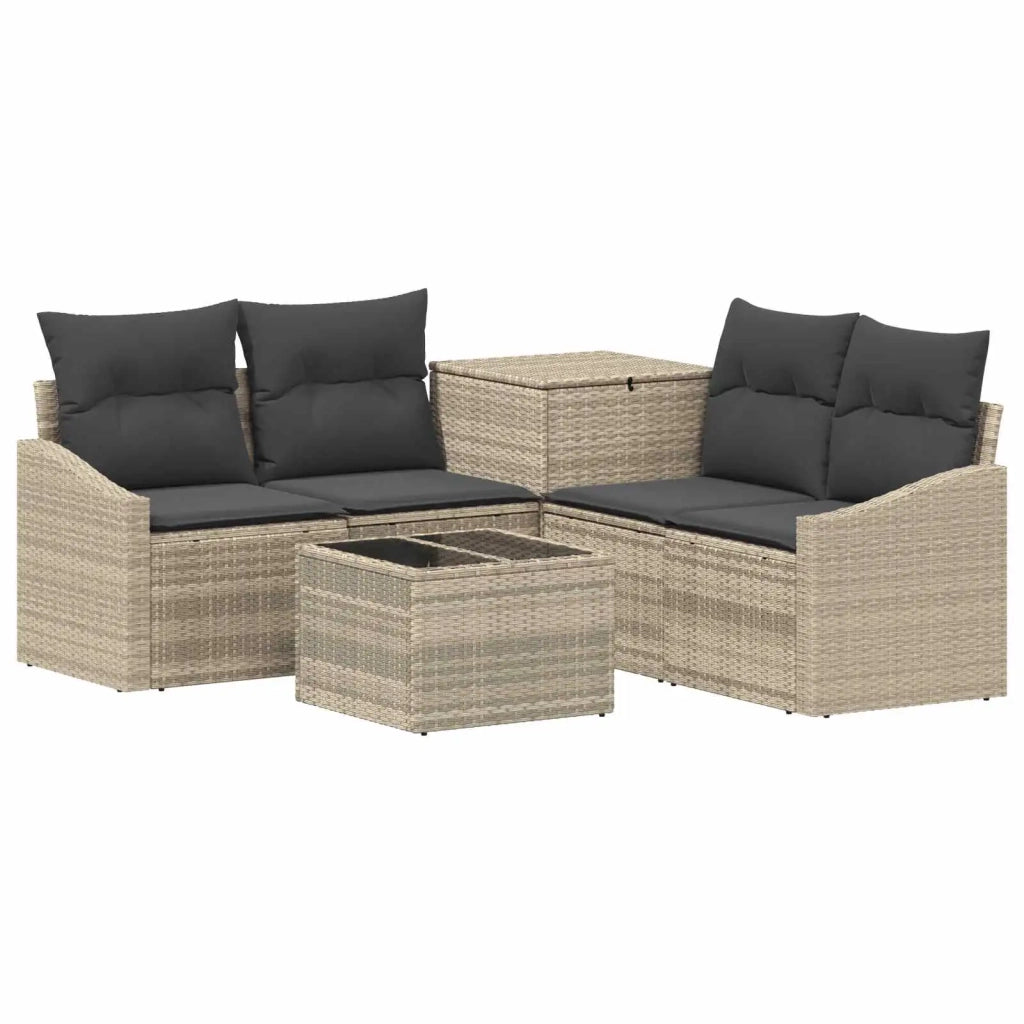 Set di divani 6 pz Grigio chiaro e grigio scuro 3447312