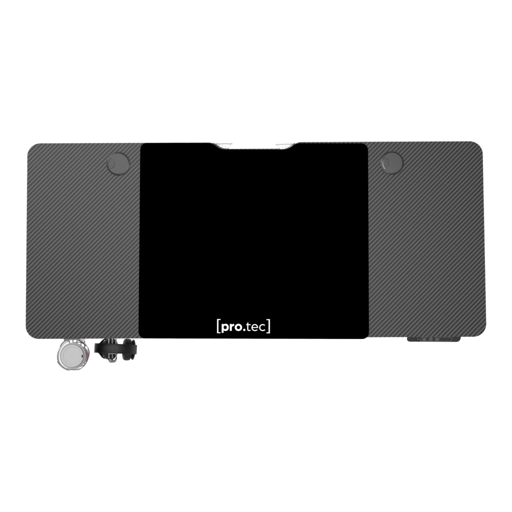 Scrivania 'Hayward' Regolabile in Altezza con Sollevamento Elettrico - Nero - pro.tec