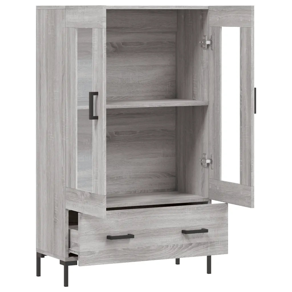 Credenza-Buffet-Armadio da cucina Grigio Sonoma 69,5x31x115 cm in Legno Multistrato 938807