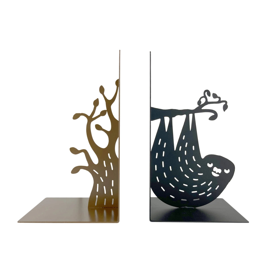 Set 2 Pezzi Fermalibri In Metallo Antigraffio Per Mensole Libreria Design Moderno Supporto Porta Libro Antiscivolo Mensola Decorazione Casa Ufficio Scrivania Cd Riviste Idea Regalo Organizzatore  - Civetta