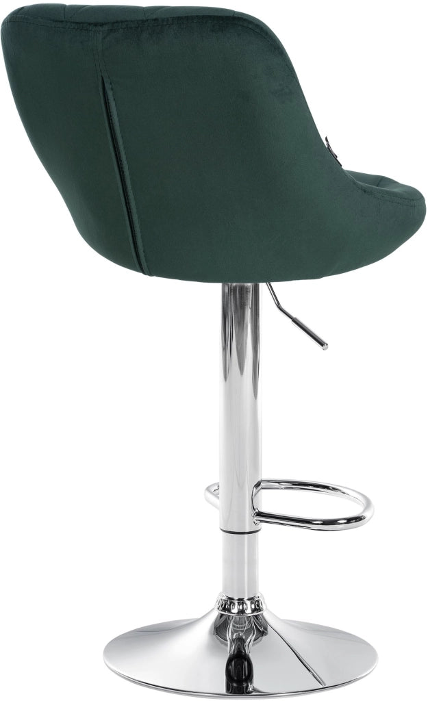 2er Set Barhocker Lazio Samt chrom