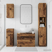 Set di Mobili da Bagno da 4 Pezzi UTRECHT Legno antico 3417979