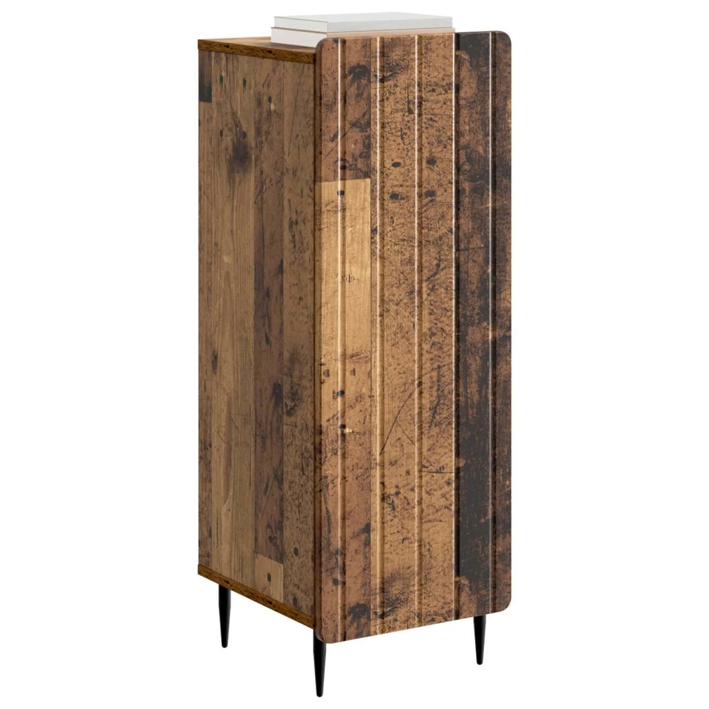 Credenza | Madia | Buffet da pranzo | Armadio da pranzo Legno antico 34,5 x 33 x 92 cm Legno ingegnerizzato