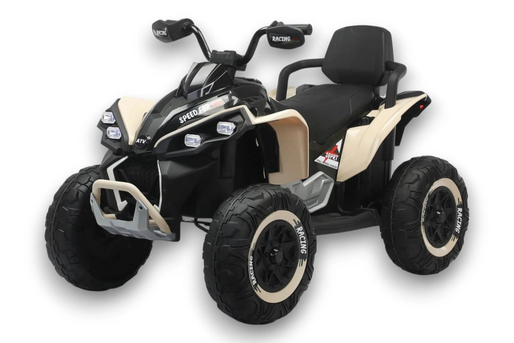 Quad Elettrico per Bambini ATV Safari Gold 24V fino a 60 kg con Telecomando Beige